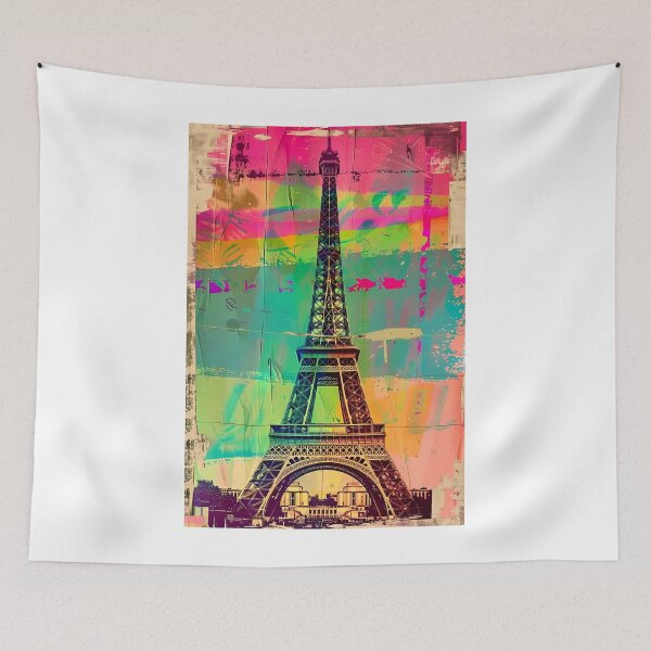 Item preview, Retro poster "Eiffel Tower" designed and sold by MidArtForge.