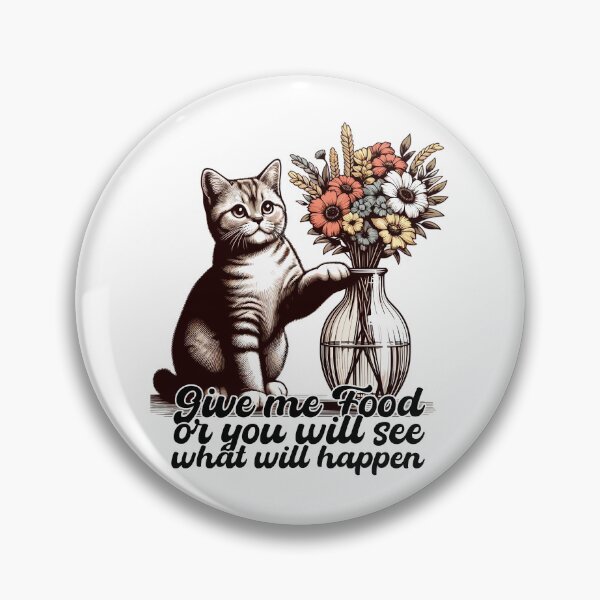 Item preview, BKH British Shorthair Cat Vase tipping over gift designed and sold by Pineapple-Tree.