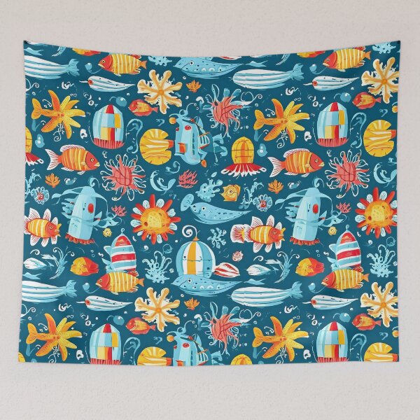 Item preview, Elegant Seamless Design: Sea Crafts and Ocean Elements designed and sold by asprse.