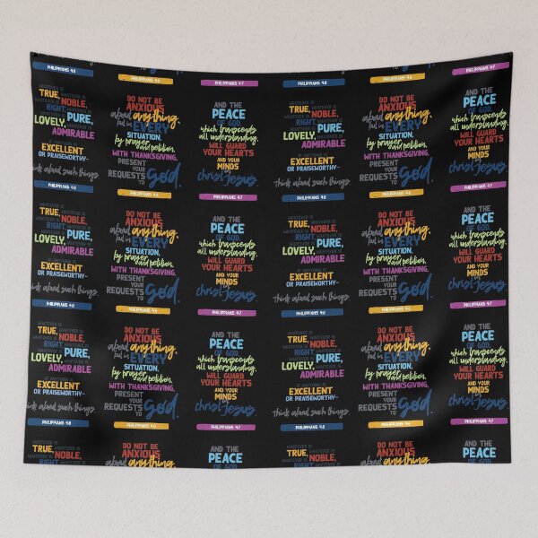 Item preview, Philippians 4 6-8 designed and sold by BellDesigned.