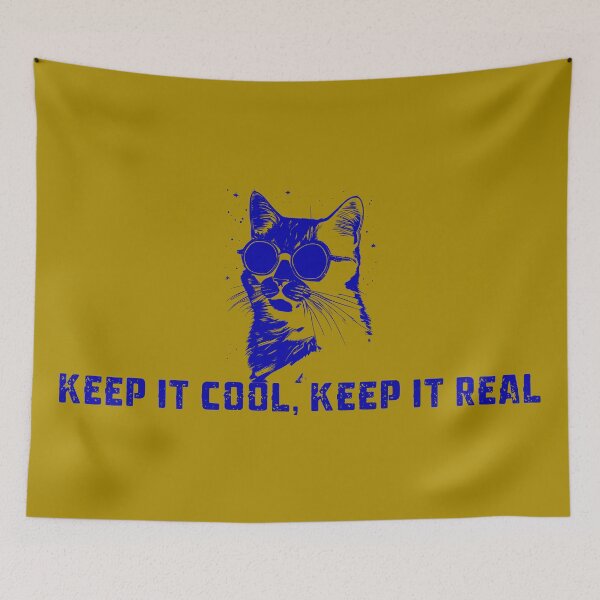 Item preview, Keep it Cool, Keep it Real Tee #2 designed and sold by purrfect pattern.