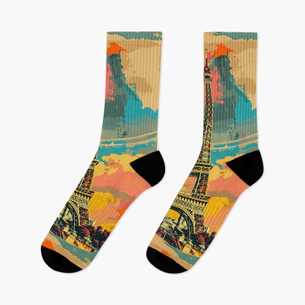 Item preview, Retro poster "Eiffel Tower" designed and sold by MidArtForge.