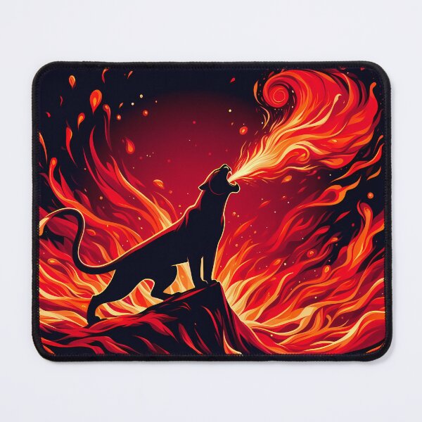 Item preview, Lava Fire Leopard Breathing Fire, Ai Generated Art designed and sold by ACC .