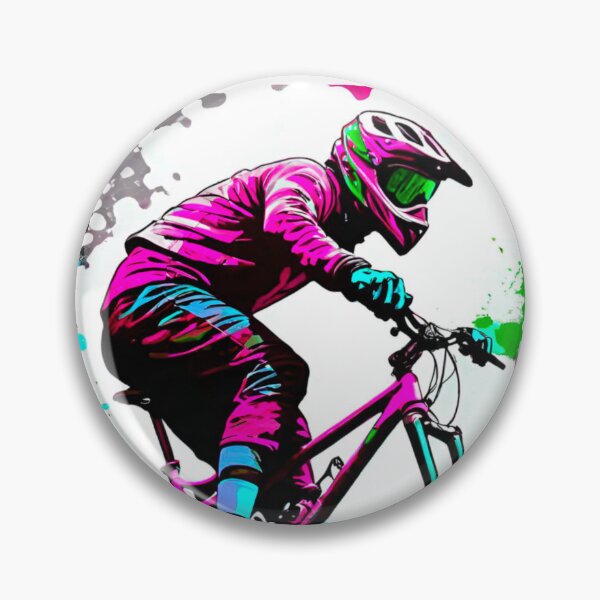 Item preview, Vibrant MTB Paint Splatter Design designed and sold by GrizzlyCollective.