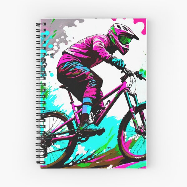 Item preview, Vibrant MTB Paint Splatter Design designed and sold by GrizzlyCollective.