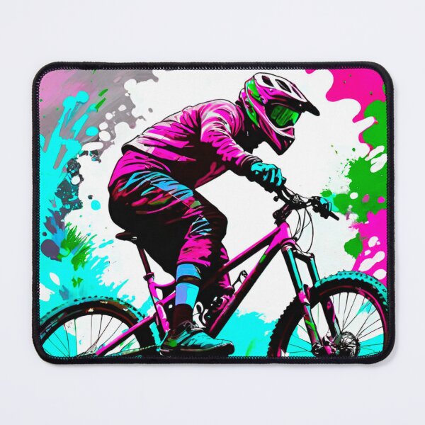 Item preview, Vibrant MTB Paint Splatter Design designed and sold by GrizzlyCollective.