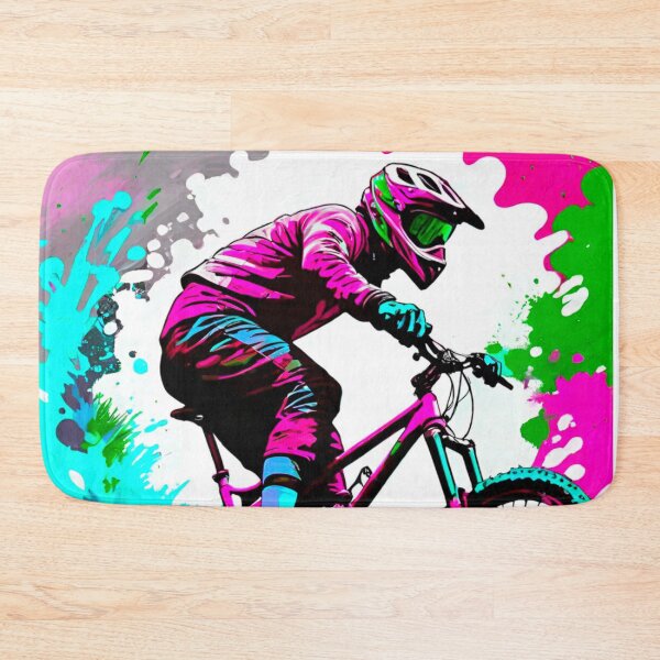 Item preview, Vibrant MTB Paint Splatter Design designed and sold by GrizzlyCollective.