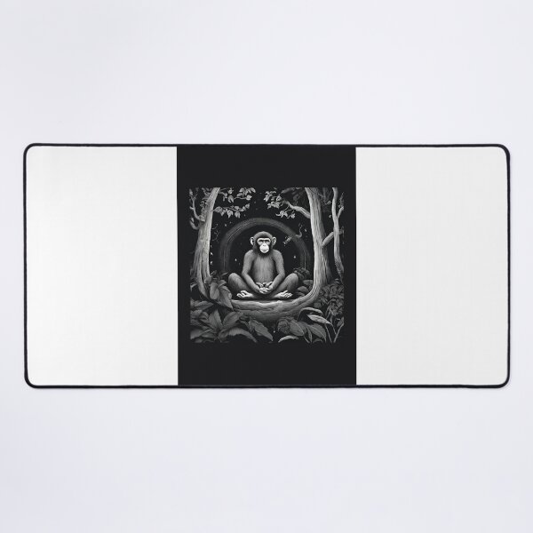 Item preview, A Monkey meditating in a forest designed and sold by Divya-Hirodiya.