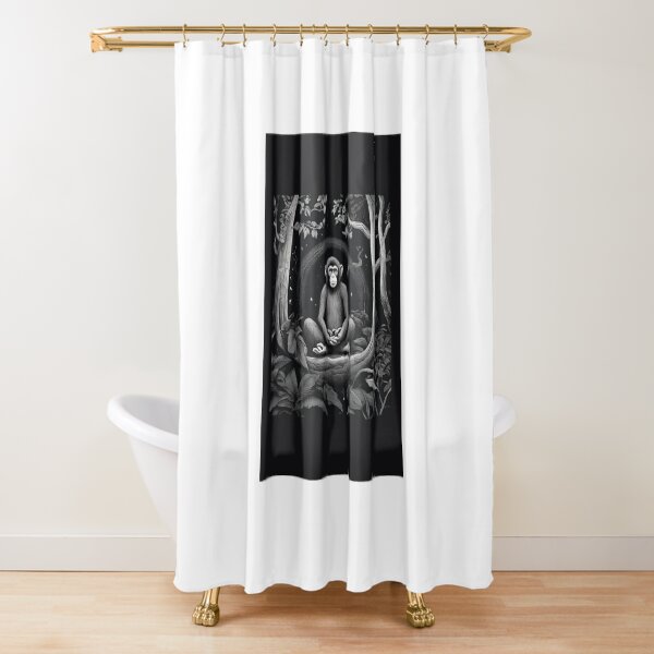 Item preview, A Monkey meditating in a forest designed and sold by Divya-Hirodiya.