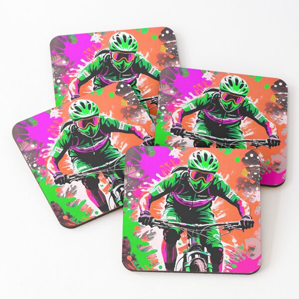 Item preview, Dynamic MTB Paint Splatter Artwork designed and sold by GrizzlyCollective.