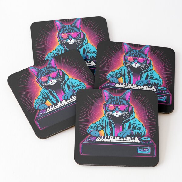 Item preview, Synthesizer Cat designed and sold by 100Sunsets.