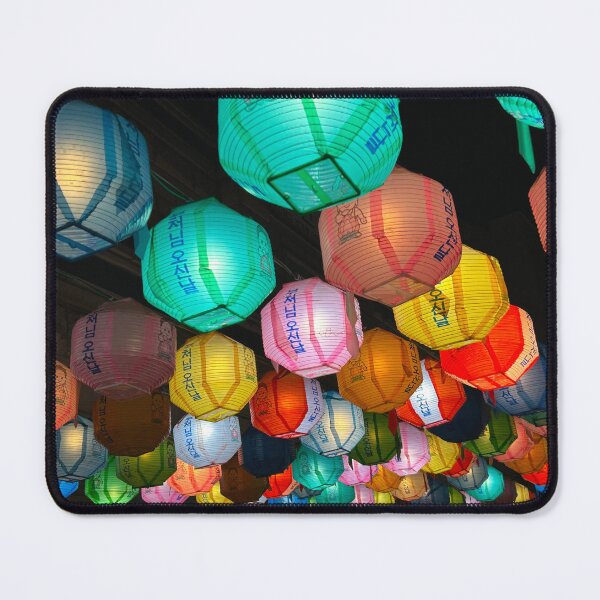 Item preview, Colorful Korean Lanterns at Night | South Korea photography designed and sold by YemmyZImages.