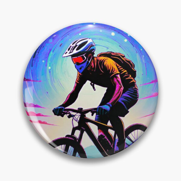 Item preview, MTB Racer Chased by UFO designed and sold by GrizzlyCollective.