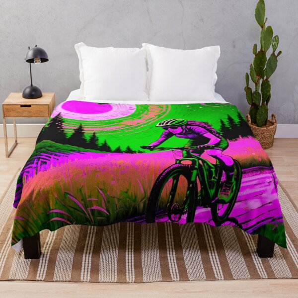 Item preview, Female MTB Racer Escapes UFO designed and sold by GrizzlyCollective.