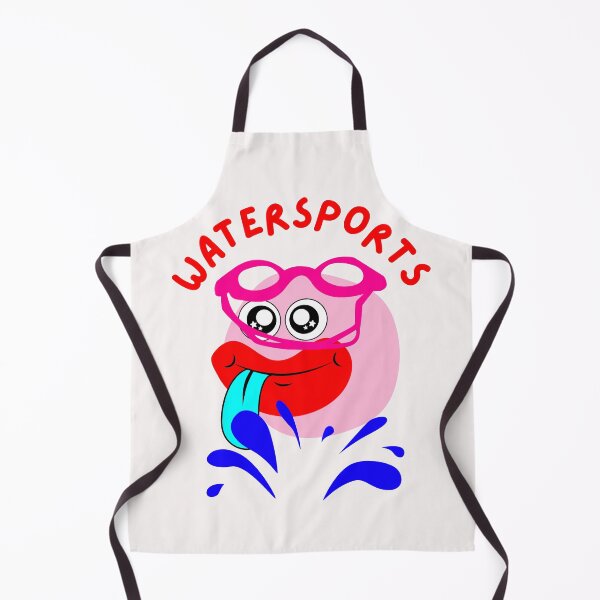 Item preview, Watersport, dirty head with pink swimming goggles and blue squirt designed and sold by DirtySports.