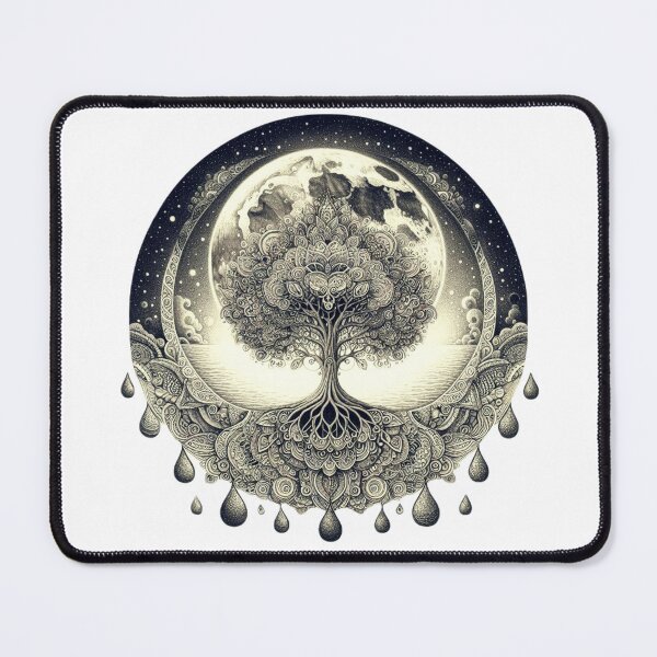 Item preview, tree moon magic fantasy moonlight witchcraft pagan night designed and sold by MaciejPetelski.