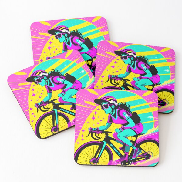 Item preview, Female Cyclist Enjoying Nature Ride designed and sold by GrizzlyCollective.