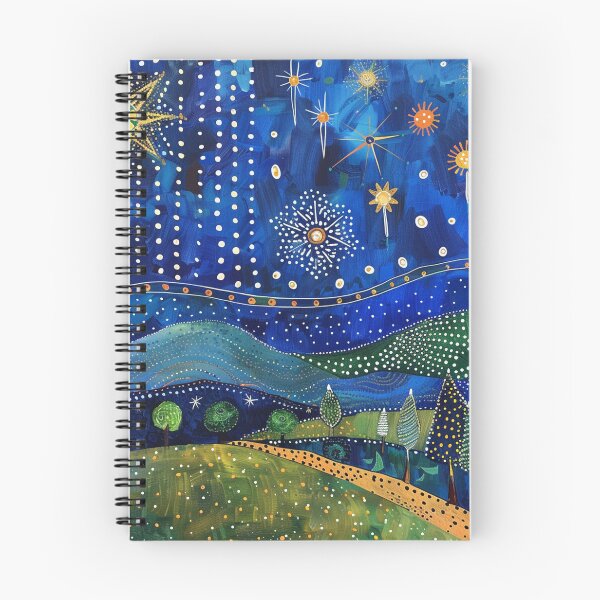 Item preview, Fireworks in Polka Dot Night Sky designed and sold by Neika Shimm Designs.