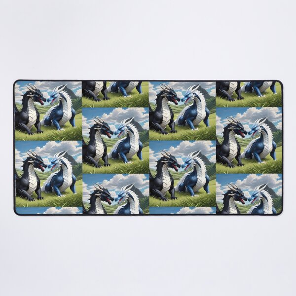 Item preview, Dueling Dragons in the Grasslands designed and sold by BougieSouthern.