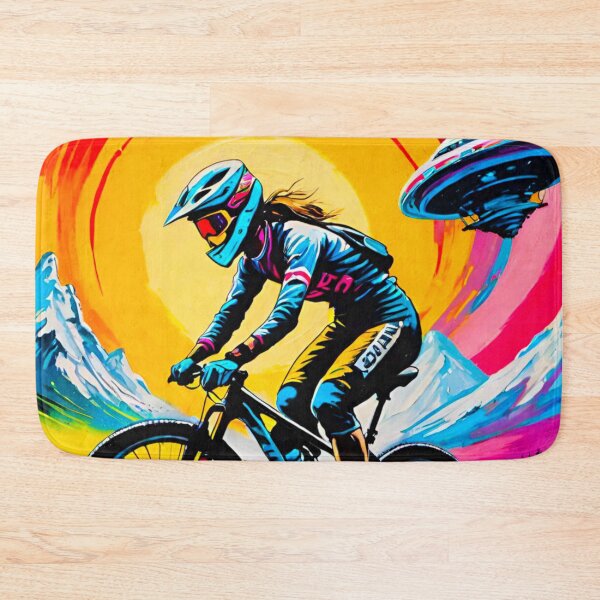 Item preview, Eerie Encounter: Female Biker and UFO designed and sold by GrizzlyCollective.