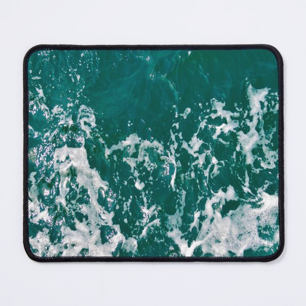Item preview, Abstract emerald green wavy sea background designed and sold by by-jwp.