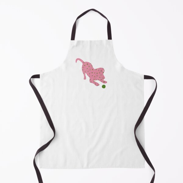 Item preview, Pink and Green puppy playing - Silhouette Collection designed and sold by CuratedDesignCa.