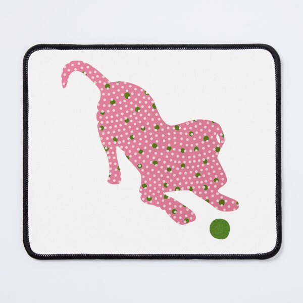 Item preview, Pink and Green puppy playing - Silhouette Collection designed and sold by CuratedDesignCa.