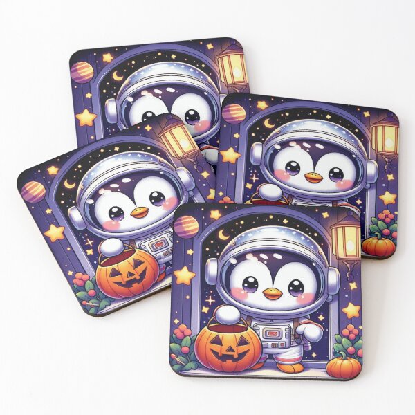 Item preview, Galactic Trick-or-Treat: Penguin’s Cosmic Halloween Quest designed and sold by jglobal360.