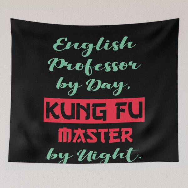 Item preview, Kung Fu Master & English Professor | Dual Life | T-Shirt Design | designed and sold by TheInkyOwl-TIO.
