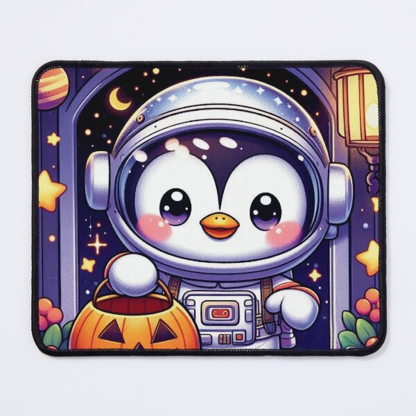 Item preview, Galactic Trick-or-Treat: Penguin’s Cosmic Halloween Quest designed and sold by jglobal360.