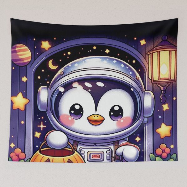 Item preview, Galactic Trick-or-Treat: Penguin’s Cosmic Halloween Quest designed and sold by jglobal360.