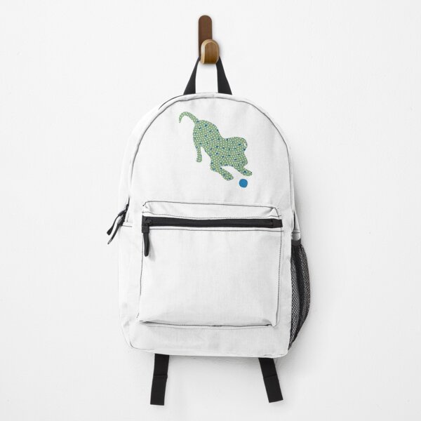 Item preview, Green and Blue puppy playing - Silhouette Collection designed and sold by CuratedDesignCa.