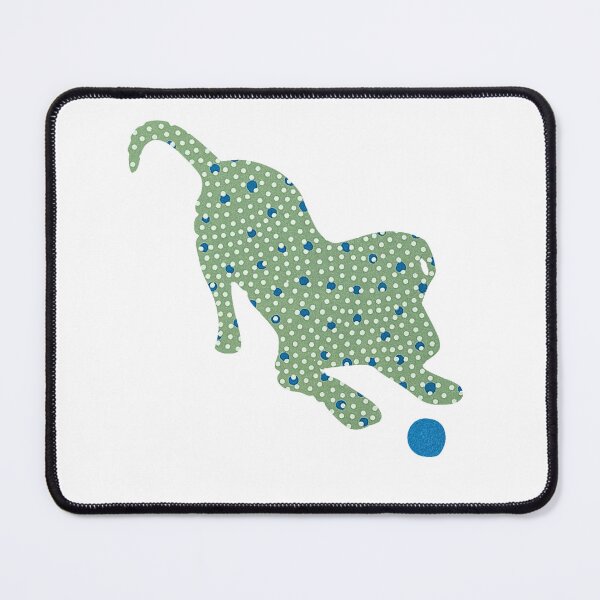 Item preview, Green and Blue puppy playing - Silhouette Collection designed and sold by CuratedDesignCa.