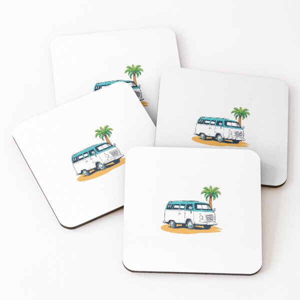 Item preview, Vintage Van With Palm Tree designed and sold by SeamPix.