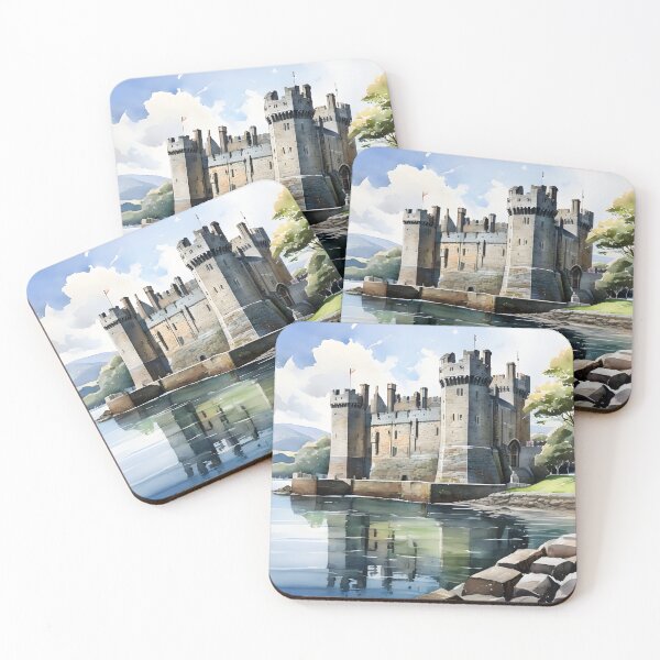 Item preview, Caernarfon Castle: Watercolor Majesty in Wales designed and sold by LSVart.