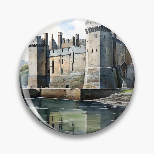Item preview, Caernarfon Castle: Watercolor Majesty in Wales designed and sold by LSVart.