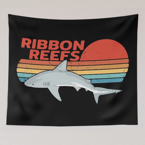Item preview, Ribbon Reefs Australia Bull Shark designed and sold by NicGrayGraphic.