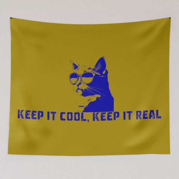 Item preview, Keep it Cool, Keep it Real Tee #7 designed and sold by purrfect pattern.