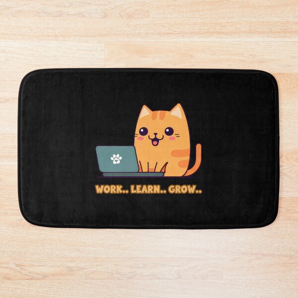 Item preview, Work. Learn. Grow. designed and sold by Meow Cat.