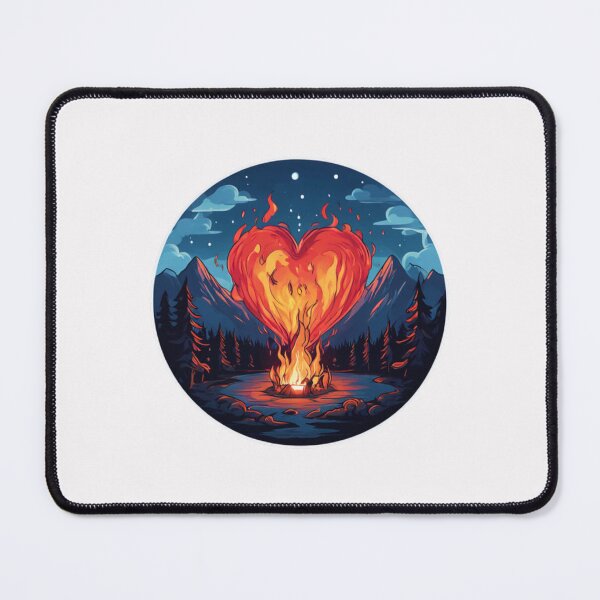 Item preview, Camp Fire Heart designed and sold by Planetporridge.