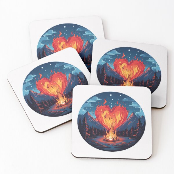 Item preview, Camp Fire Heart designed and sold by Planetporridge.