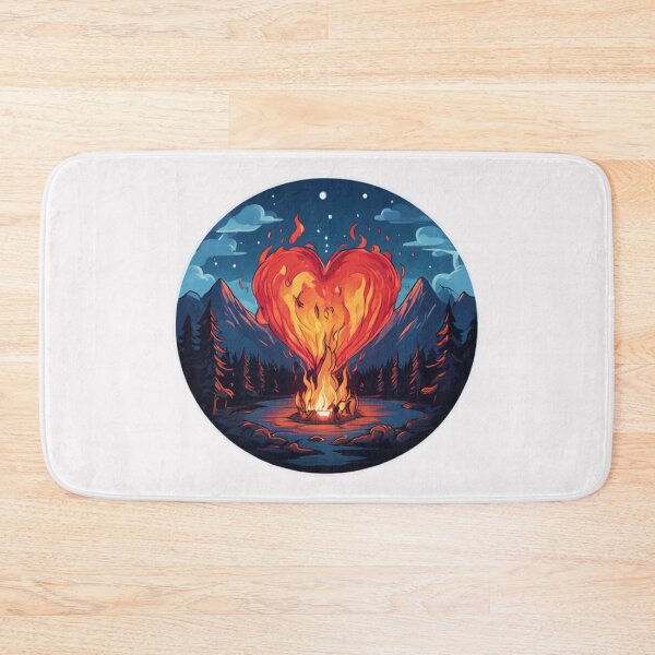 Item preview, Camp Fire Heart designed and sold by Planetporridge.