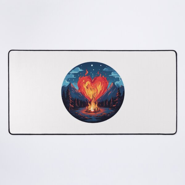 Item preview, Camp Fire Heart designed and sold by Planetporridge.