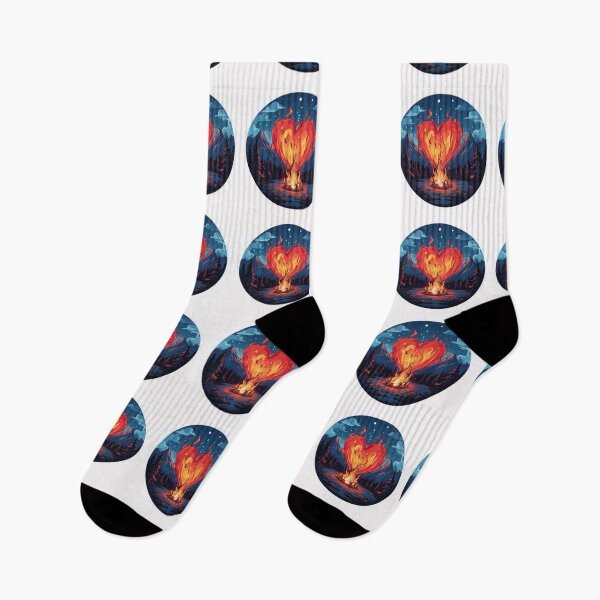 Item preview, Camp Fire Heart designed and sold by Planetporridge.