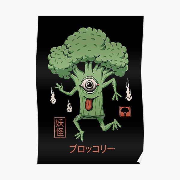 Yokai Broccoli Poster
