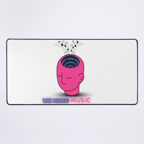 Item preview, A music sticker in pink and blue designed and sold by ARTofBito.