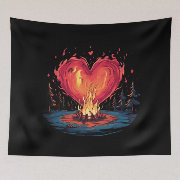 Item preview, Fire Heart designed and sold by Planetporridge.