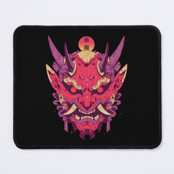 Item preview, Japanese demon mask AKM_06 designed and sold by NoNeed4InK.