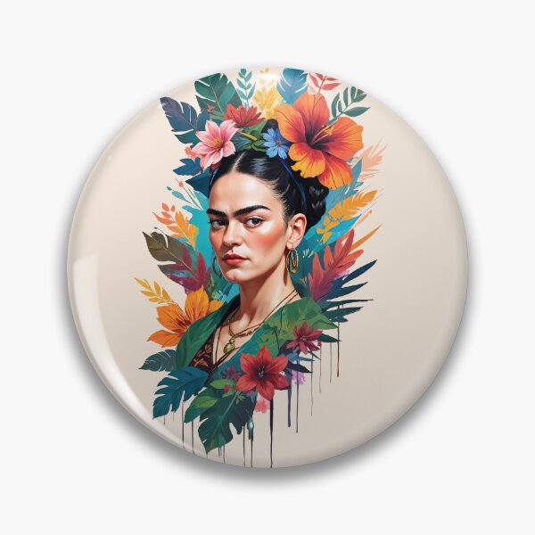 Item preview,  Frida Kahlo-Tropical flowers  |  Watercolor Frida kahlo art designed and sold by TeeARTHY.