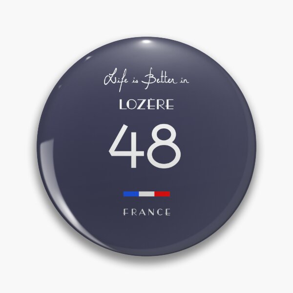 Item preview, Life is better in LOZÈRE Number 48 Gévaudan Occitanie France designed and sold by frenchsalsa.